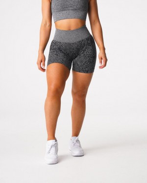 NVGTN Snakeskin Seamless Naisten Shortsit Mustat | FI592ZU
