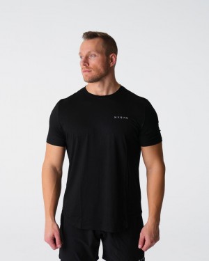 NVGTN Tech Fitted Tee Miesten T Paidat Mustat | FI821GS